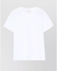 Closed - Cotton Crew Neck T-Shirt Short Sleeves - Lyst