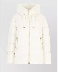 Moorer - Hooded Quilted Coat Side Pockets - Lyst