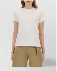 Studio Nicholson - Cotton Crew Neck Short Sleeve T-Shirt - Lyst