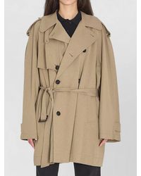 Balenciaga - Short Cocoon Trench Coat - Lyst