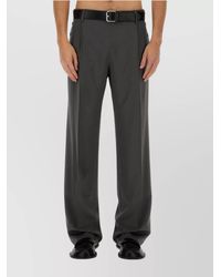Moschino - Virgin Wool Straight-Leg Trousers - Lyst