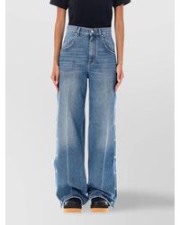 Stella McCartney - Stud-Embellished Mid-Rise Bootcut Jeans - Lyst