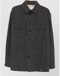 Valentino - Collared Jacket Regular Fit Long Sleeves - Lyst