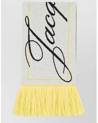 Jacquemus - Liga Wool Scarf Two Tone Fringe - Lyst