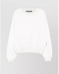 Palm Angels - Cotton Loose-Fit Crew-Neck Sweatshirt - Lyst