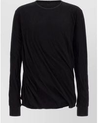 Rick Owens - Jumbo Double Ls Crinkled Long Sleeve T-Shirt - Lyst