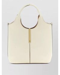 Tod's - Mini Shopping Bag Metal Plate Shoulder Strap - Lyst
