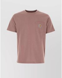 Carhartt - Relaxed Fit Short Sleeve Cotton T-Shirt With Front Patch Pocket - Lyst