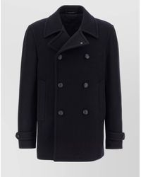 Tagliatore - Wool Double-Breasted Peacoat - Lyst