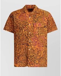 Beams Plus - Batik Print Shirt Short Sleeves Collar - Lyst