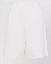 Max Mara - Max Mara Tailored Bermuda Shorts Linen Blend - Lyst