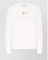 Off-White c/o Virgil Abloh - Organic Cotton Oversized Logo-Print Sweatshirt - Lyst