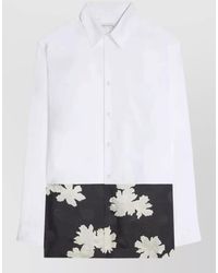 Dries Van Noten - Floral Panel Long Shirt And Trousers - Lyst