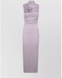 Magda Butrym - Gathered Jersey Midi Dress - Lyst