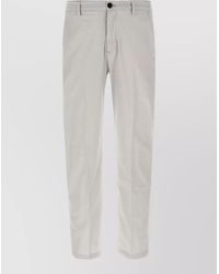 Department 5 - Cropped Pleated Cotton Straight-Leg Trousers - Lyst