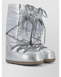 Moon Boot - Icon Lace Up Shoes Flat Sole Glitter - Lyst