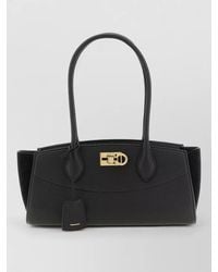 Ferragamo - The Studio Soft Leather Tote Bag - Lyst