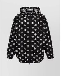 Dolce & Gabbana - Logo Print Hooded Jacket - Lyst