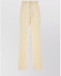 Maison Margiela - Mohair Silk Straight Trousers - Lyst