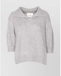 Lisa Yang - Knitwear V Neck Ribbed Cuffs 3/4 Sleeves - Lyst