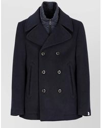 Peuterey - Wool Padded Double-Breasted Coat - Lyst
