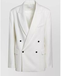 Frankie Shop - Wool Blend Double Breasted Jacket - Lyst