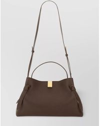 Yuzefi - Top Handle Shoulder Bag Textured Finish - Lyst