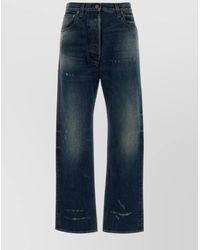 Prada - Denim Straight-Leg Trousers - Lyst