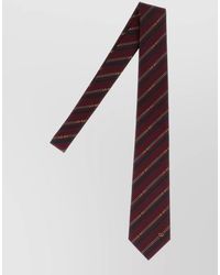 Gucci - Jacquard Tie Featuring Diagonal Stripe Pattern - Lyst