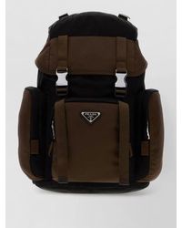 Prada - Two-Tone Recycled Nylon Backpack - Lyst