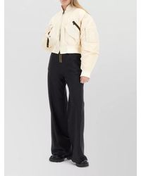 K-Way - Cropped Jacket High Collar Long Sleeves - Lyst