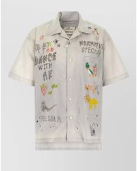 Maison Mihara Yasuhiro - Short Sleeves Shirt Graffiti Graphic Print - Lyst