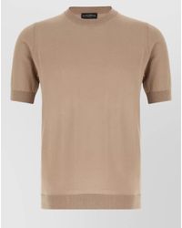 Ballantyne - Crew Neck Knit Top Short Sleeves - Lyst