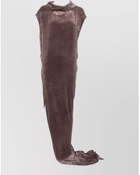 Rick Owens - High Neck Sleeveless Long Dress Open Back - Lyst