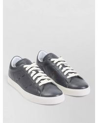 Kiton - Low Top Sneakers Grained Leather Laces - Lyst