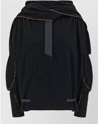 Kiko Kostadinov - Cotton Draped Hood Sweater - Lyst