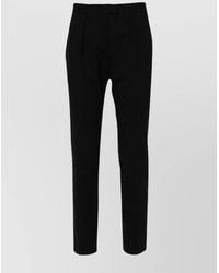Isabel Marant - Virgin Wool High-Rise Cropped Slim-Fit Tailored Trousers - Lyst
