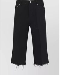 Rick Owens - High-Rise Straight-Leg Cropped Denim Jeans - Lyst