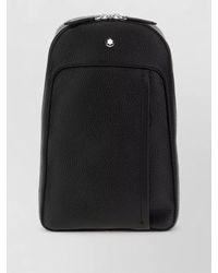 Montblanc - Leather Crossbody Backpack Adjustable Straps - Lyst