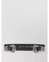 Golden Goose - Leather Double Buckle Belt - Lyst