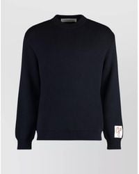 Golden Goose - Ribbed-Knit Cotton Crew-Neck Sweater - Lyst