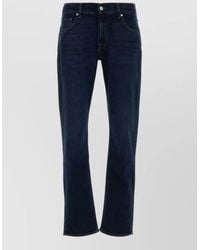 7 For All Mankind - Stretch Denim Jeans Straight Fit Five Pocket - Lyst