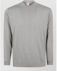 Eleventy - Fine-Knit Cotton Crew-Neck Jumper - Lyst