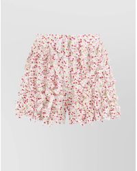 MSGM - Printed Cotton Shorts - Lyst