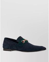 Gucci - Suede Leather Monk Shoes - Lyst