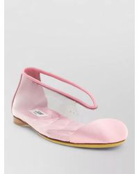 Moschino - Pvc Ballet Flats Round Toe Design - Lyst