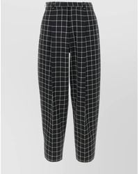 Marni - Embroidered Virgin Wool Tailored Trousers - Lyst