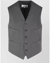 Maison Margiela - Cotton And Silk Vest - Lyst