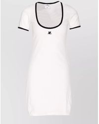 Courreges - Cotton Slim-Fit Mini Dress - Lyst