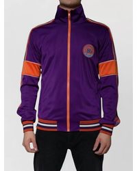 Dolce & Gabbana - Polyester Colorblock Zip-Up Track Jacket - Lyst